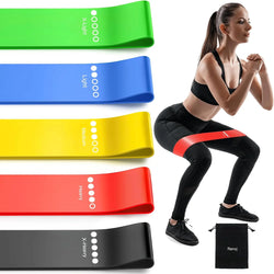 FitKitchPro Resistance Bands – 5 Pack with Varying Resistance Levels for Home Fitness,