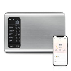 FitKitchPro Smart Nutrition Food Scale – Front View with Digital Display,