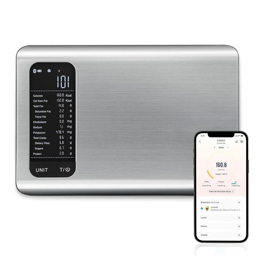 FitKitchPro Smart Nutrition Food Scale – Front View with Digital Display,