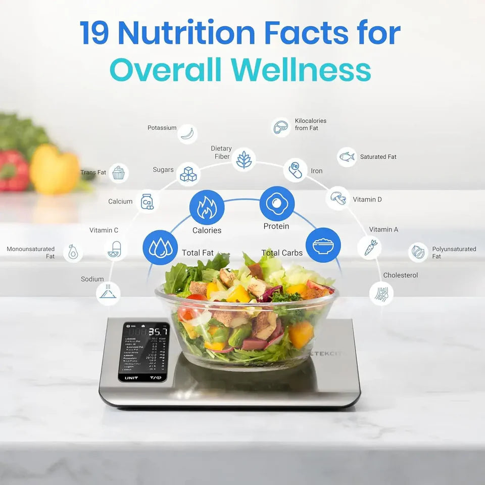 itKitchPro Smart Nutrition Food Scale tracking macros and calories accurately for meals
